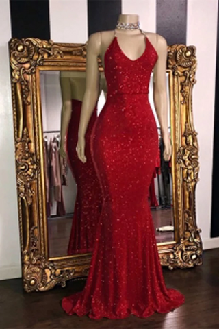 Prom Dresses Red Mermaid ...
